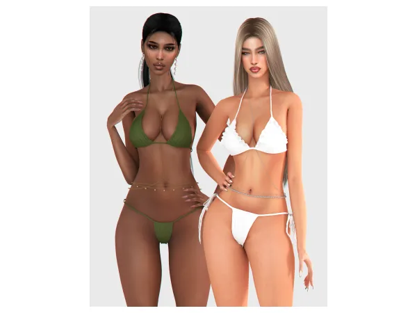 Alpha Coral Bodychain Collection by backtrackcc - The Sims 4 Custom Content