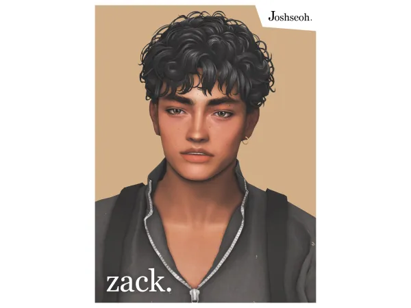 Mix Zack Hair by jo_se_oh - The Sims 4 Custom Content