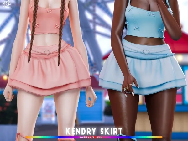 Alpha Kendry skirt brsims by bluerose-sims - The Sims 4 Custom Content