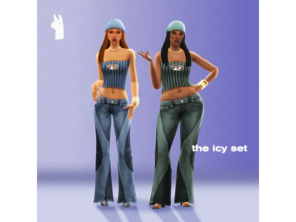 Maxis Match icy set greenllamas (6 items) by greenllamas - The Sims 4 Custom Content