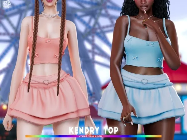 Alpha Kendry top brsims by bluerose-sims - The Sims 4 Custom Content