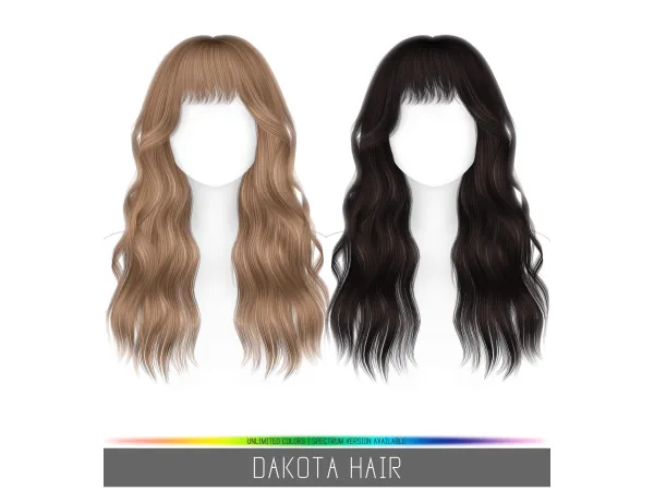 Alpha DAKOTA HAIR by simpliciaty - The Sims 4 Custom Content