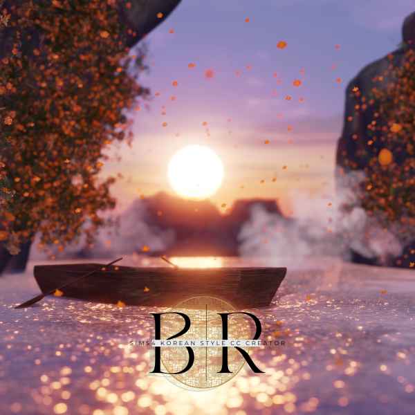 Alpha blender scene_the summer of the Samdo river by simsfinds - The Sims 4 Custom Content