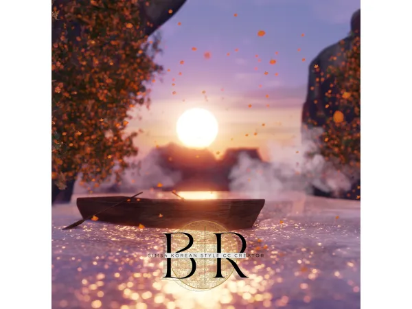 Alpha blender scene_the summer of the Samdo river by BeomRyeong - The Sims 4 Custom Content