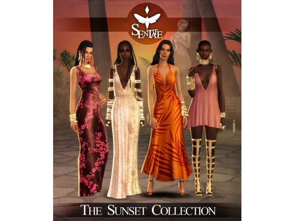 Maxis Match The Sunset Collection by sentate - The Sims 4 Custom Content