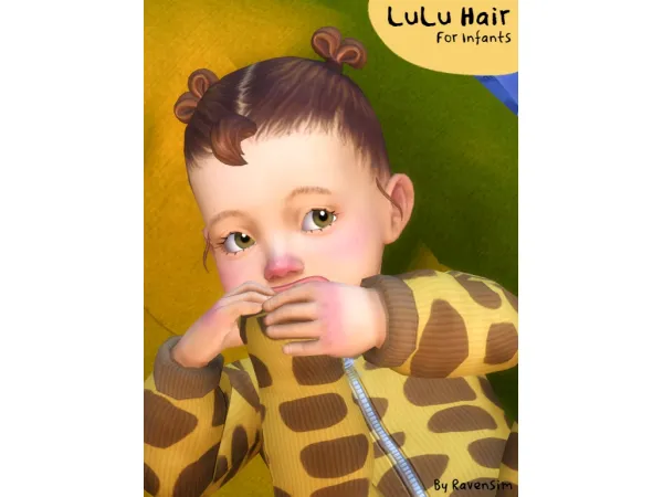Maxis Match LuLu Hair by RavenSim - The Sims 4 Custom Content
