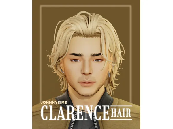 Maxis Match Clarence Hair by johnnysims - The Sims 4 Custom Content
