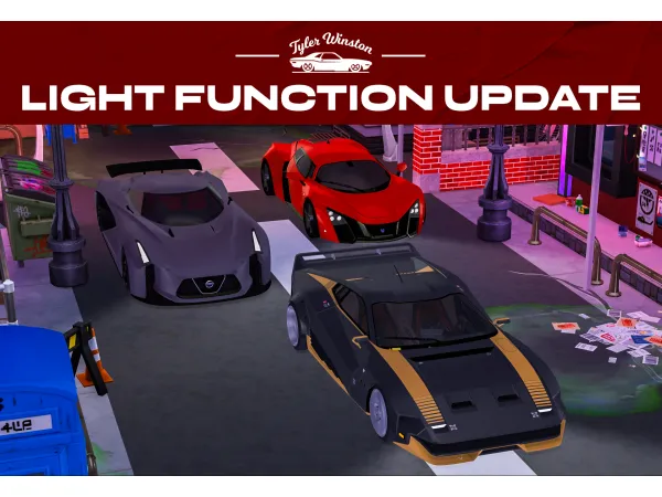 Mix TYLER WINSTON CARS LIGHTING UPDATE 6 by tylerwcarssims - The Sims 4 Custom Content