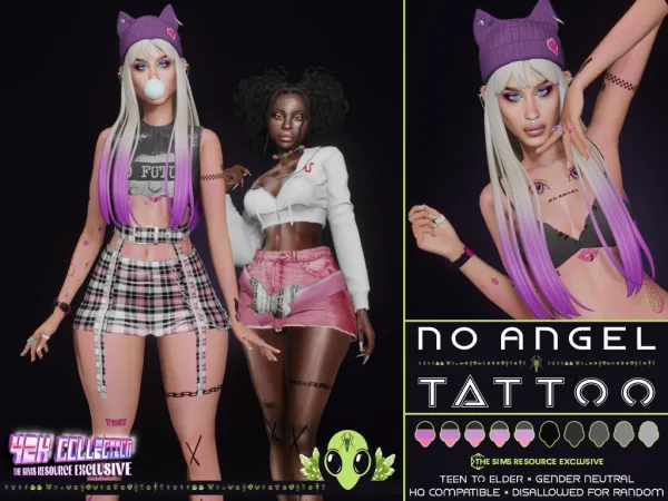 Mix No Angel TSR Exclusive by unidentifiedsims - The Sims 4 Custom Content
