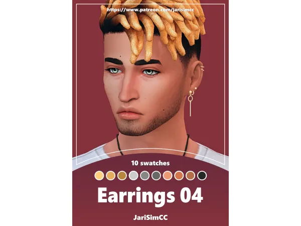 Maxis Match JariSimCC Earrings 09 by jarisimcc - The Sims 4 Custom Content