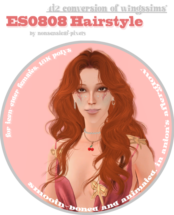 @wingssims’ hair es0808 by simsfinds - The Sims 2 custom content