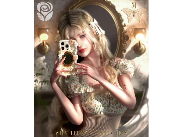 Mix ROSELIPA x MAYFAIR WHISTLEDOWN - The Sims 4 Custom Content