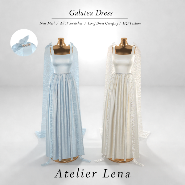 Alpha [Atelier Lena] Galatea Dress by simsfinds - The Sims 4 Custom Content
