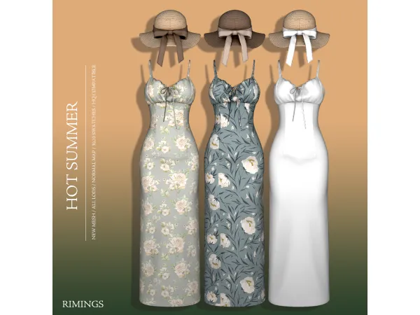 Alpha [RIMINGS] HOT SUMMER by RIMINGs - The Sims 4 Custom Content