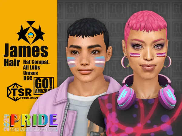 Maxis Match JAMES - The Sims 4 Custom Content