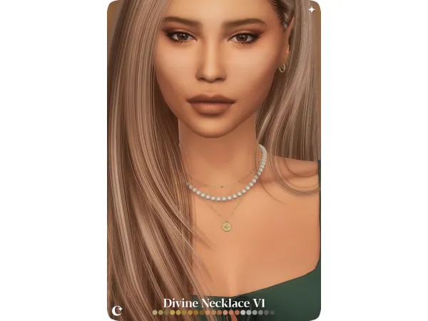 Mix DIVINE NECKLACE EARRINGS - The Sims 4 Custom Content