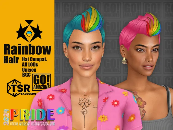 Maxis Match RAINBOW - The Sims 4 Custom Content