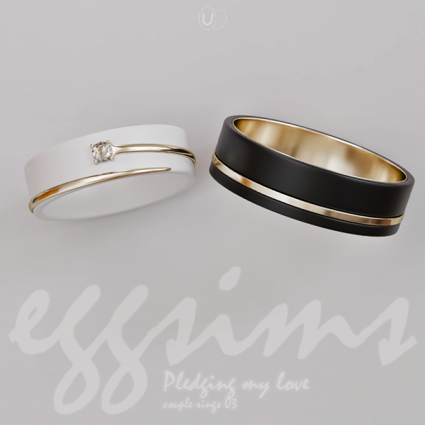 Alpha [ ] pledging my love (couple rings 03) by simsfinds - The Sims 4 Custom Content