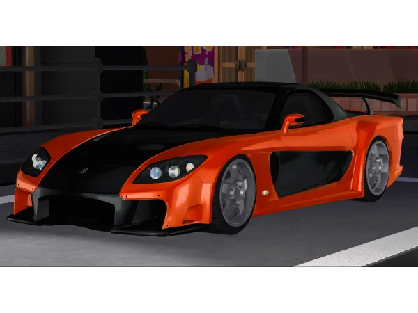 Mix Mazda RX 7 Veilside by tylerwcarssims - The Sims 4 Custom Content
