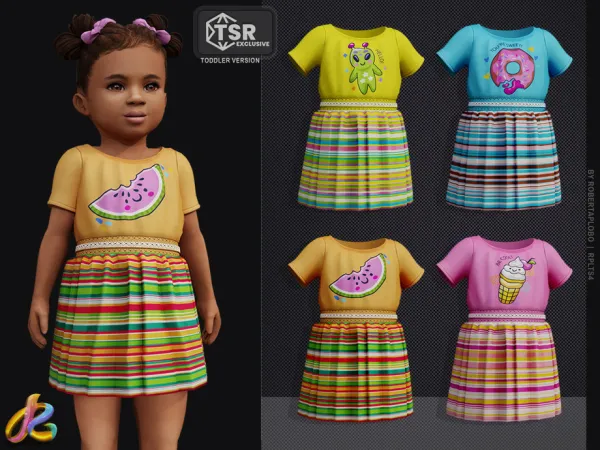 Alpha Dress 279 Toddler - The Sims 4 Custom Content
