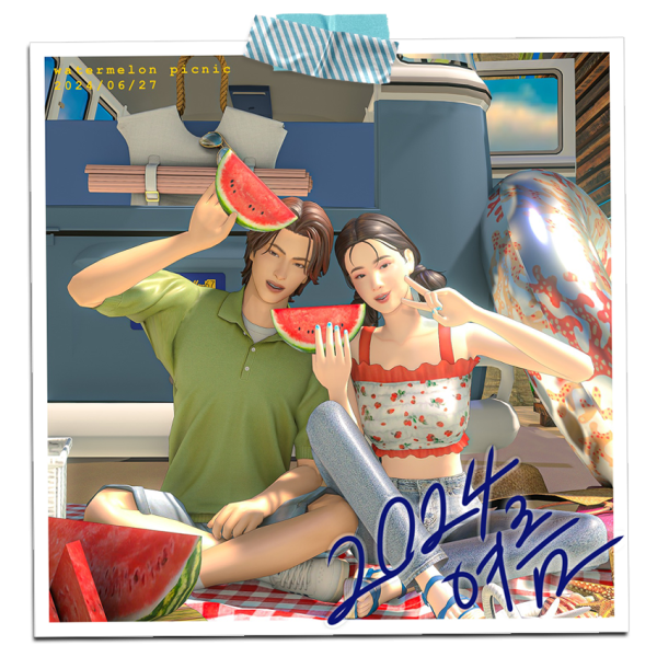 Mix [dt] Watermelon picnic by simsfinds - The Sims 4 Custom Content