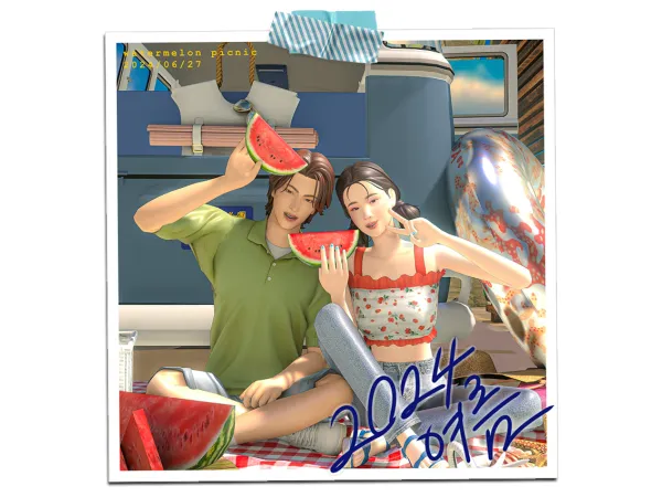 Mix [dt] Watermelon picnic - The Sims 4 Custom Content
