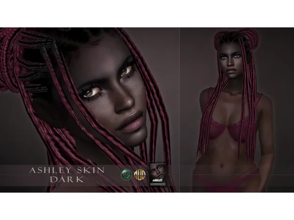 Mix Ashley skin Dark colours ( ) - The Sims 4 Custom Content