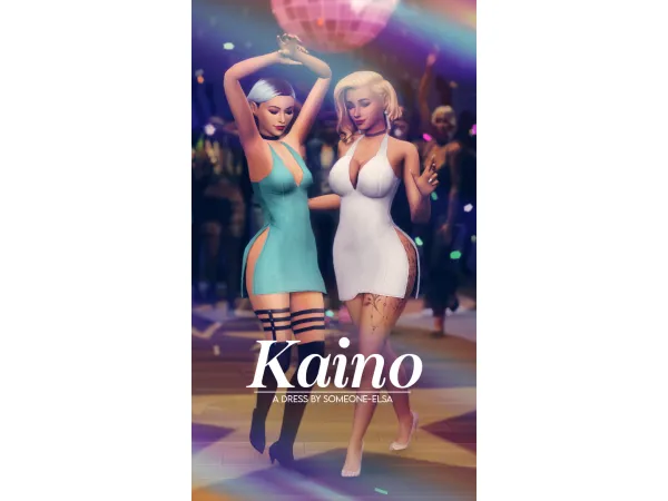 Maxis Match Kaino Dress by someone_elsa - The Sims 4 Custom Content