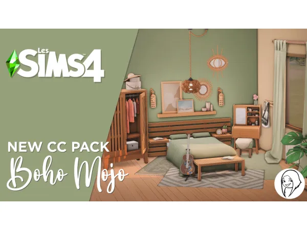 Maxis Match Boho Mojo set - The Sims 4 Custom Content