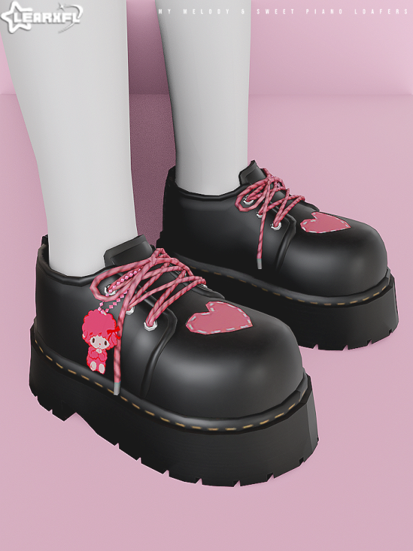 Alpha My Melody & Sweet Piano Loafers [11/17 Items] by simsfinds - The Sims 4 custom content