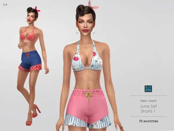 Mix Summer Shorts 1 - The Sims 4 Custom Content