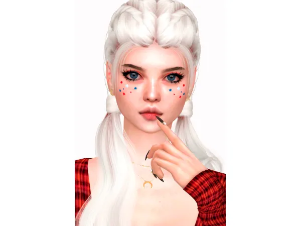 Mix EyeShadow 4th Of July All ages Jennisims by Jennifer - The Sims 4 Custom Content