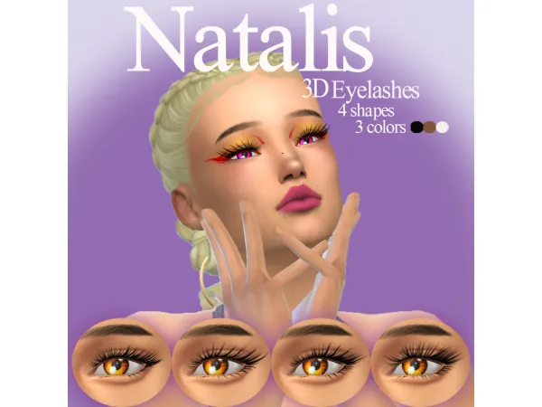 Mix 3D Eyelashes - The Sims 4 Custom Content