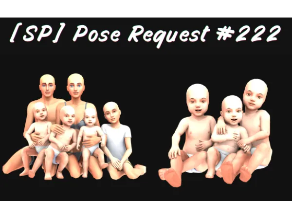 Mix [SP]Pose Request 222 - The Sims 4 Custom Content