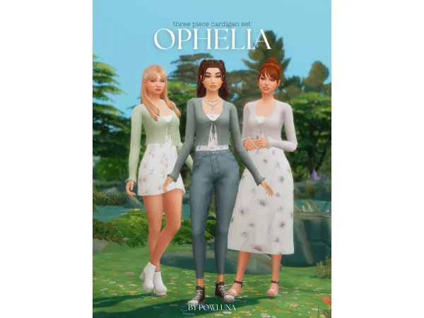 Maxis Match OPHELIA set by powluna - The Sims 4 Custom Content