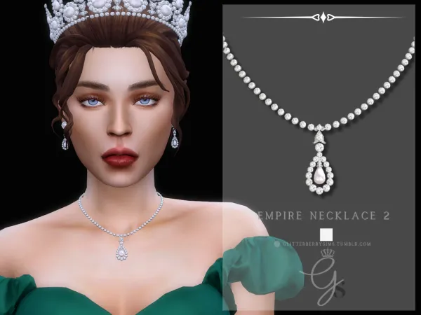 Mix Empire Necklace 2 by GlitterberryFly - The Sims 4 Custom Content