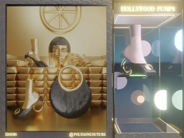 Alpha Hollywood pumps - The Sims 4 Custom Content