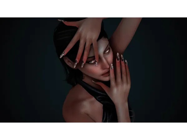 Alpha MC Nails 01 - The Sims 4 Custom Content