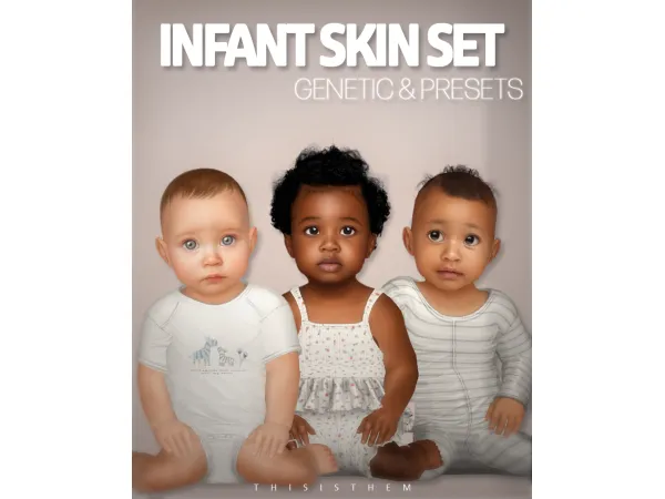 Alpha INFANT SKIN SET Genetic Presets by thisisthem - The Sims 4 Custom Content
