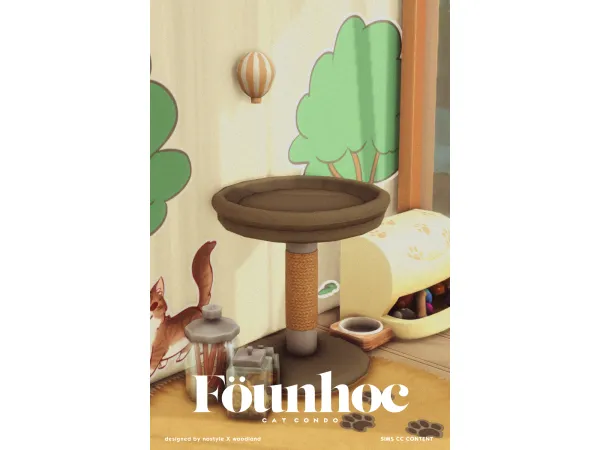 Maxis Match Cat Condo - The Sims 4 Custom Content