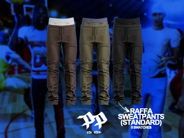 Alpha POPPIN Raffa Sweatpants Standard Version - The Sims 4 Custom Content