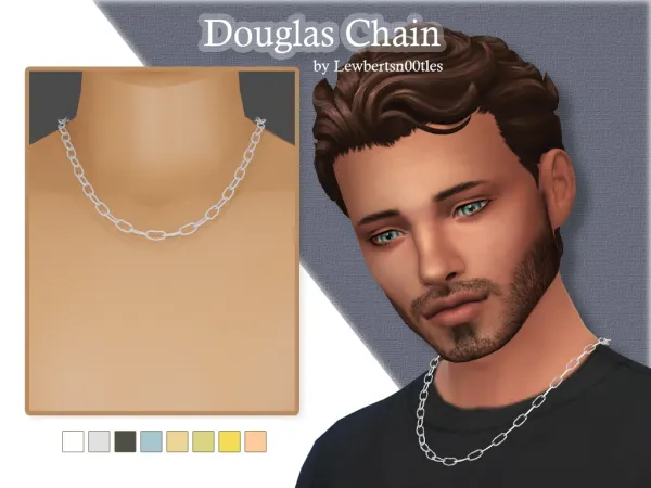 Maxis Match Douglas Chain [Updated 05 July 2024] by LewbertSn00tles - The Sims 4 Custom Content