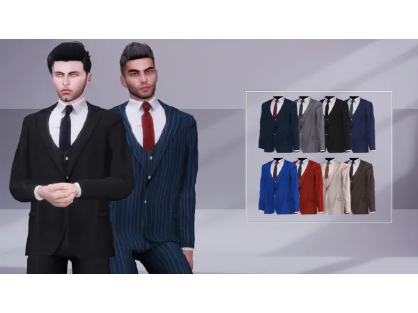 Alpha Office Suit Set - The Sims 4 Custom Content
