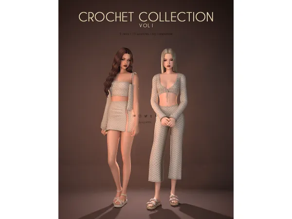 Mix Crochet Collection I Update - The Sims 4 Custom Content