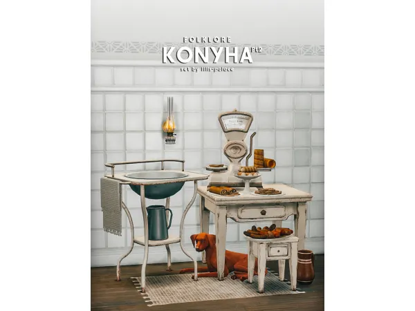 Mix FOLKLORE Konyha Set Pt2 by lilis_palace - The Sims 4 Custom Content