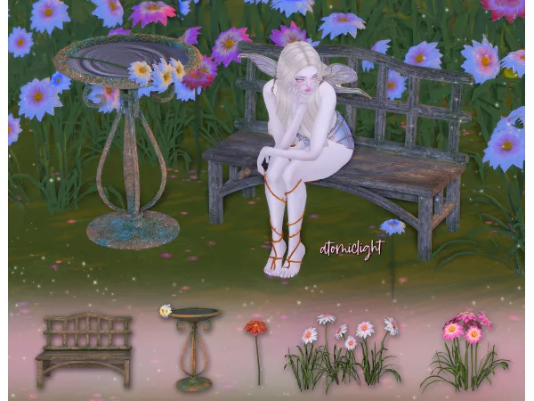 Alpha atomiclight Fairy Garden pt1 ꕤ by atomiclight - The Sims 4 Custom Content