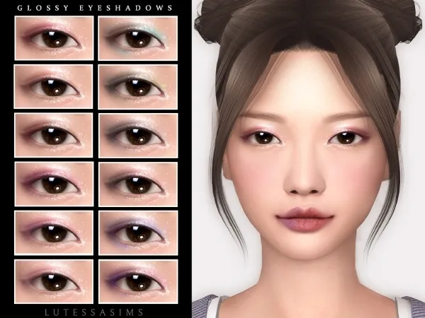 Mix Glossy Eyeshadows - The Sims 4 Custom Content