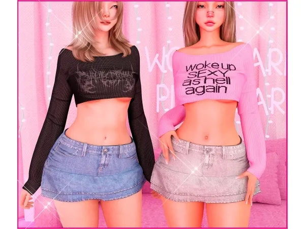 Alpha Venus sauge set - The Sims 4 Custom Content