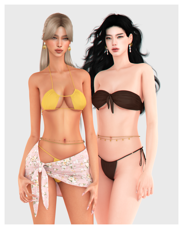 Alpha Summer Vacay Set by simsfinds - The Sims 4 Custom Content