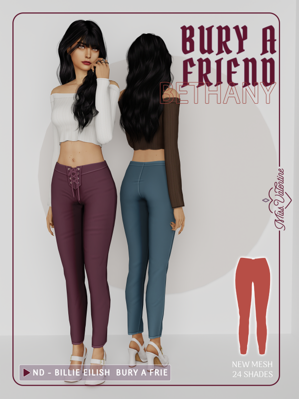 Alpha Bethany Pants by simsfinds - The Sims 4 Custom Content